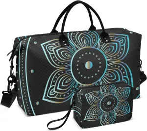 Bolaz Duffle Bag for Travel-Floral Geometry， Easy Update Large Magnectic Sticker Refrigerator Magnets Decor Wash Machine Magnet Decals23"x26"