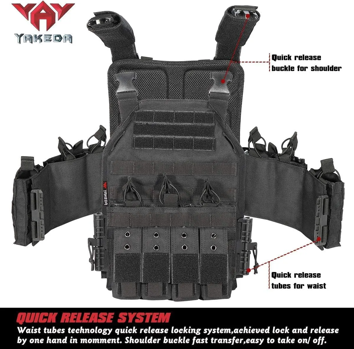 BOMTURN Upgrade Tactical Airsoft Outdoor Vest