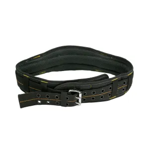 Bossa 3 in. Black 2-Prong Padded Work Belt with 5 in. Back Support