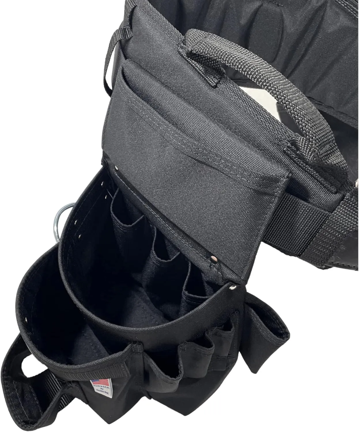 BOULDER BAG Professional Pro Framer MAX Combo with Comfort Back Support Tool Belt, Quick Release Buckle, Heavy Duty, Black (Large 33-36 Inches), Made in USA