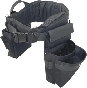 BOULDER BAG Professional Pro Framer MAX Combo with Comfort Back Support Tool Belt, Quick Release Buckle, Heavy Duty, Black (Large 33-36 Inches), Made in USA