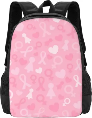 Breast Cancer Awareness Lightweight Packable Backpack Travel Casual Hiking Daypack Foldable Backpack For Men Women