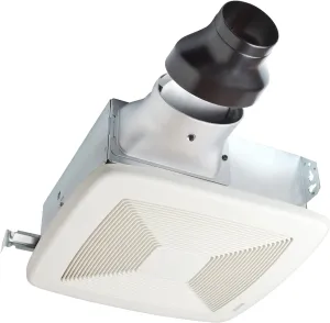 Broan-NuTone LP80 ENERGY STAR Certified LoProfile 4" Bath Ventilation Fan, 1.0 Sones, 80 CFM White Exhaust Fan