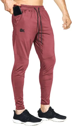 BROKIG Mens Lightweight Gym Jogger Pants,Men's Workout Sweatpants with Zip Pocket