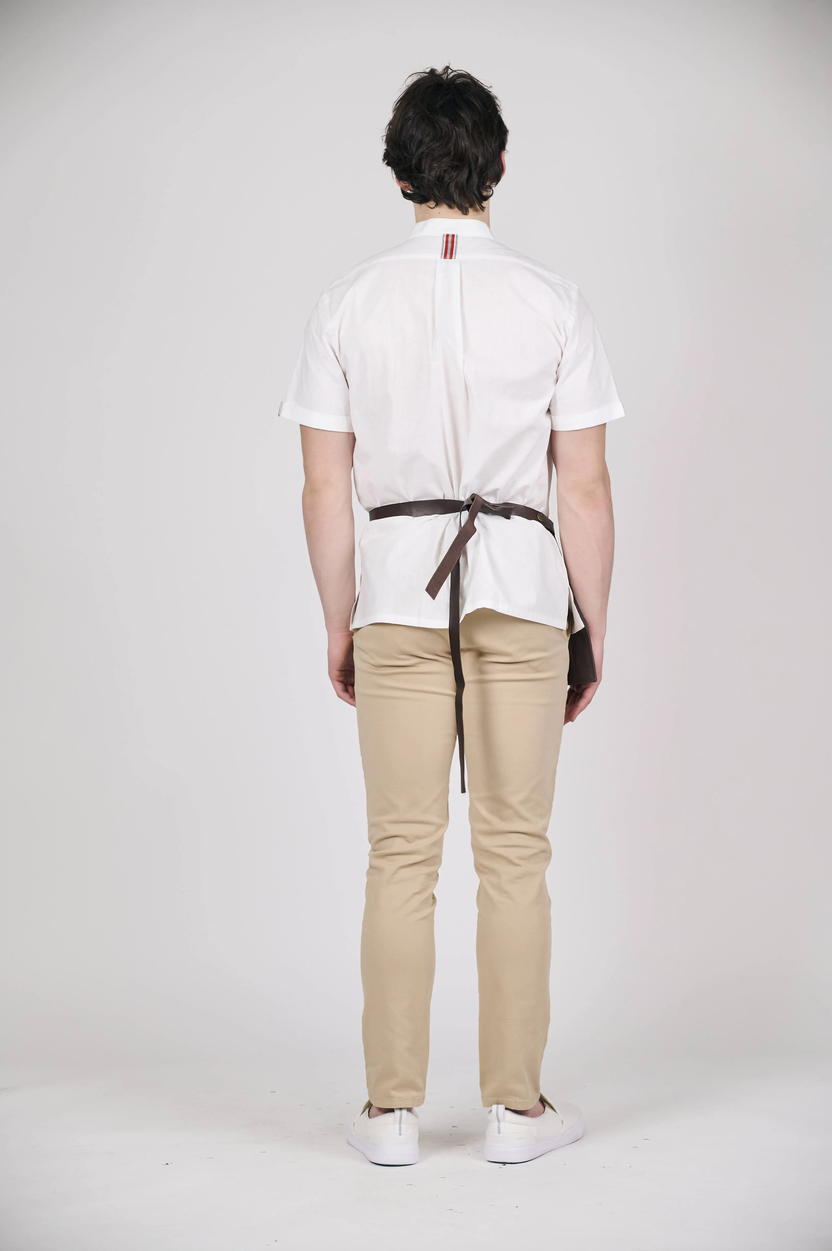 Brown Canvas Utility Pouch with Adjustable Belt