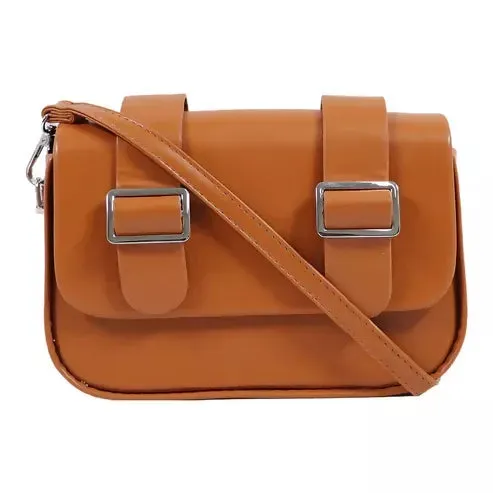 Buckle Handbag – Trendy & Stylish Shoulder Bag for Women (Brown)
