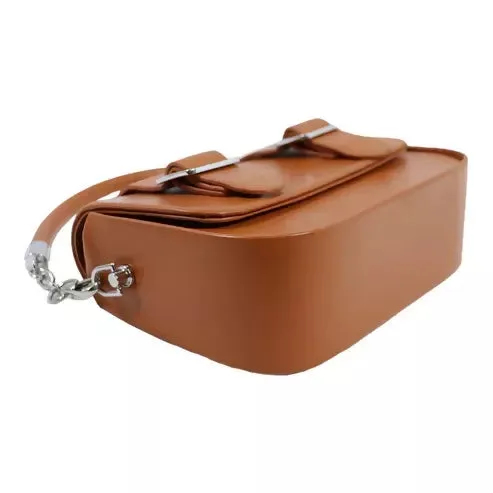Buckle Handbag – Trendy & Stylish Shoulder Bag for Women (Brown)