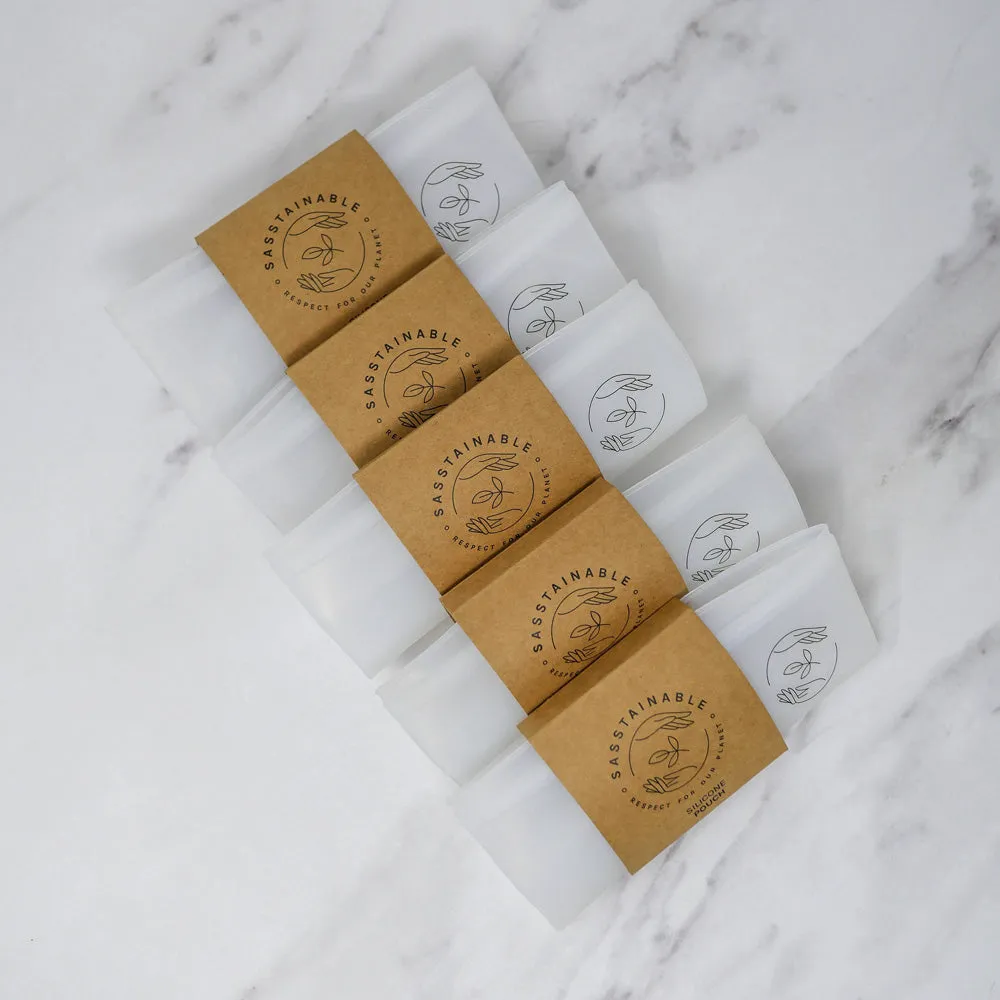 Bundle: Small reusable pouches x 5