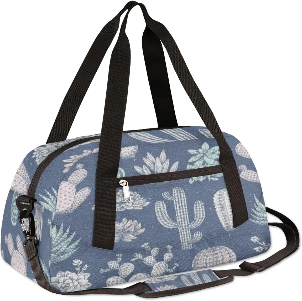 Cactus Succulent Kids Duffel Bag for Girls Boys Teens, Oil Painting Dance Bag Overnight Small Duffel Bag Carry On Weekend Sports Gym Travel Bag for School Practice Gymnastics Ballet