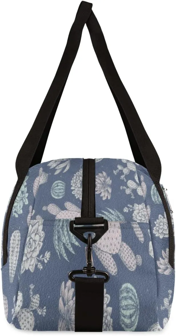 Cactus Succulent Kids Duffel Bag for Girls Boys Teens, Oil Painting Dance Bag Overnight Small Duffel Bag Carry On Weekend Sports Gym Travel Bag for School Practice Gymnastics Ballet
