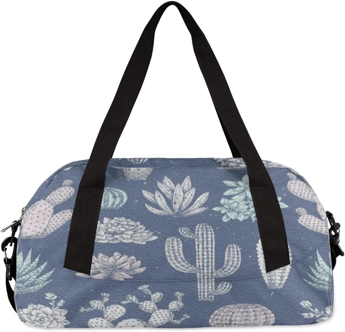 Cactus Succulent Kids Duffel Bag for Girls Boys Teens, Oil Painting Dance Bag Overnight Small Duffel Bag Carry On Weekend Sports Gym Travel Bag for School Practice Gymnastics Ballet