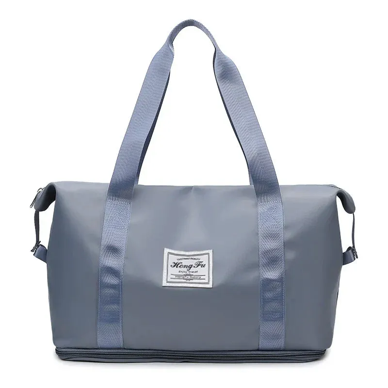 Carry On Travel Duffle Bag Nylon Waterproof Sports Gym Tote Bags for Women Large Capacity Storage Luggage Handbag