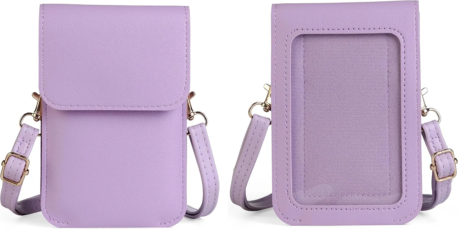 Carry pouch with a transparent window and pocket for Medtronic Minimed Insulin Pump 630G/ 640G/ 670G/770G/780G (All Models) (PURPLE)
