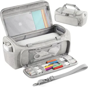 Carrying Case Compatible with Cricut Joy Xtra Smart Cutting Machine,Protable Storage Bag with Shoulder Strap Compatible with Cricut Joy Xtra Accessories,Cricut Tools,Grey