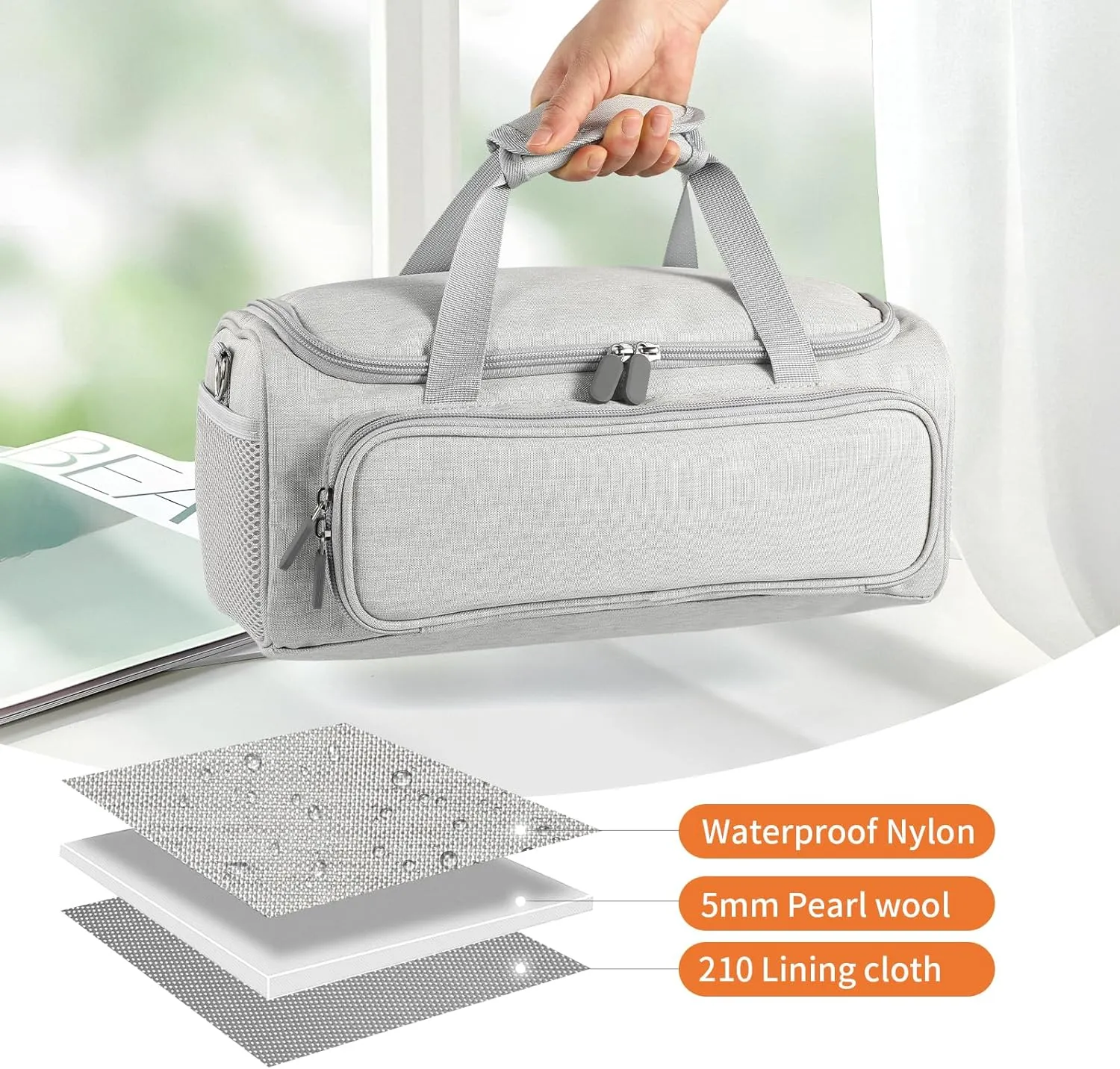 Carrying Case Compatible with Cricut Joy Xtra Smart Cutting Machine,Protable Storage Bag with Shoulder Strap Compatible with Cricut Joy Xtra Accessories,Cricut Tools,Grey
