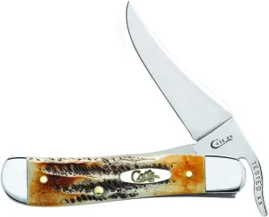 Case WR XX Pocket Knife Burnt 6.5 Bonestag Russlock Item #65303 - (6.51953L SS) - Length Closed: 4 1/4 Inches