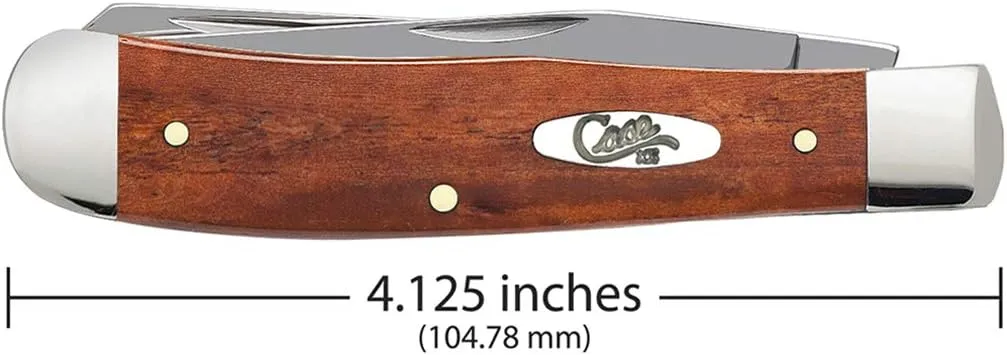 Case WR XX Pocket Knife Chestnut Smooth Bone Trapper Item #28707 - (6254 SS) - Length Closed: 4 1/8 Inches