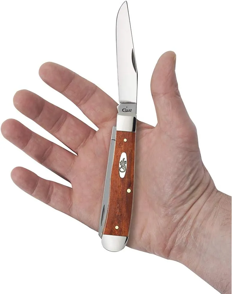 Case WR XX Pocket Knife Chestnut Smooth Bone Trapper Item #28707 - (6254 SS) - Length Closed: 4 1/8 Inches
