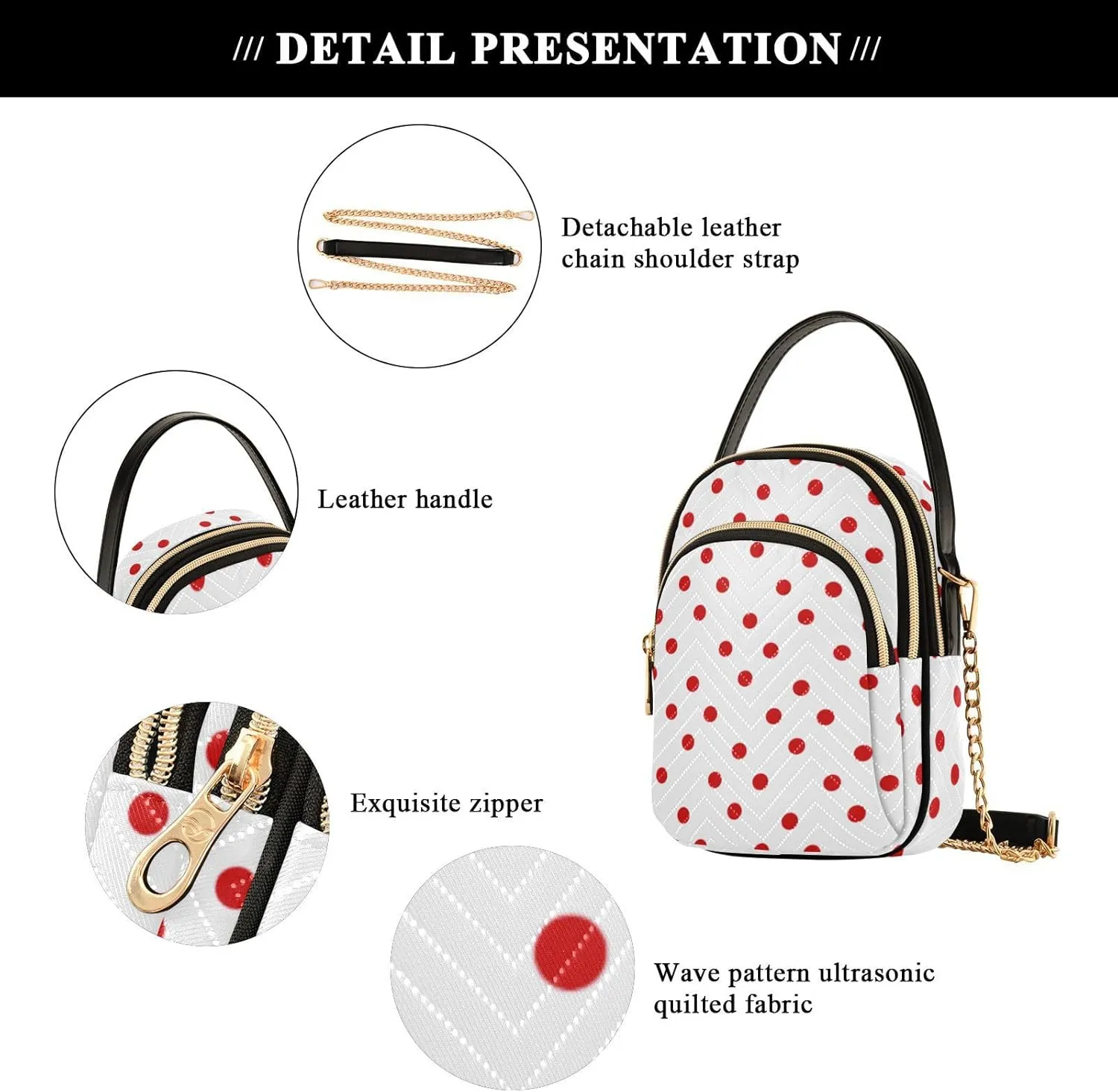 Cell Phone Purse Crossbody Handbag Durable Shoulder Bag Sturdy Travel Pouch
