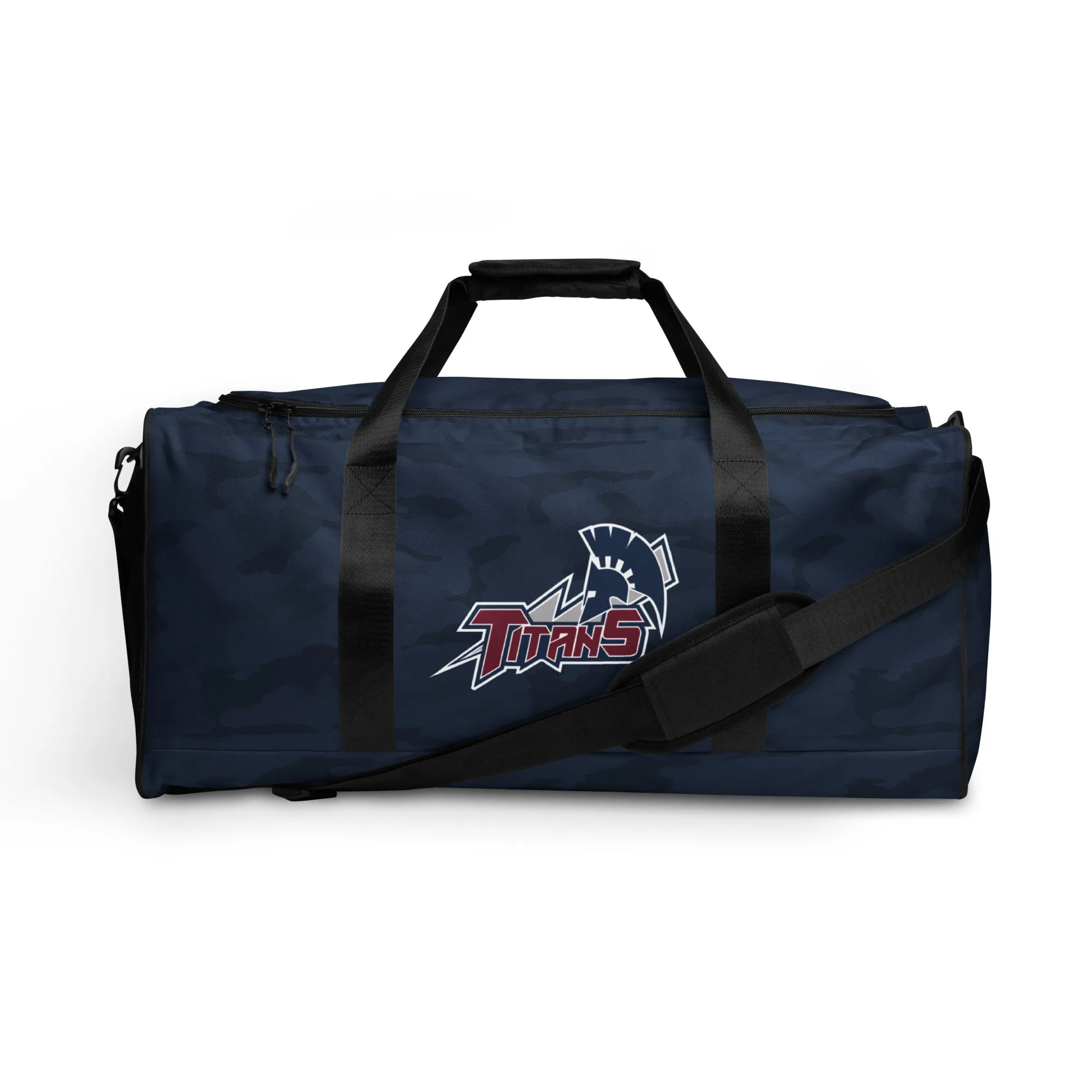 Central Georgia Technical College Game Staff Camo Navy Duffle Bag