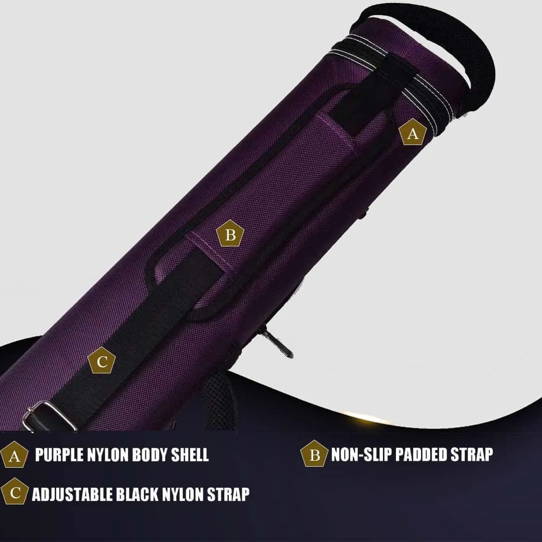 Champion 2X4,3x6 Nylon/Leatherette Billiard Pool Cue Stick Hard Carrying Case 4S2B, 6S3B