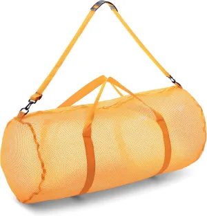 Champion Sports Mesh Duffle Bag with Zipper and Adjustable Shoulder Strap, 15” x 36” - Multipurpose, Oversized Gym Bag for Equipment, Sports Gear, Laundry - Breathable Mesh Scuba and Travel Bag