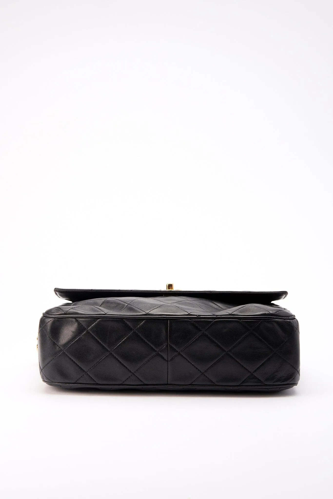 Chanel Quilted Black Camera Crossbody Bag