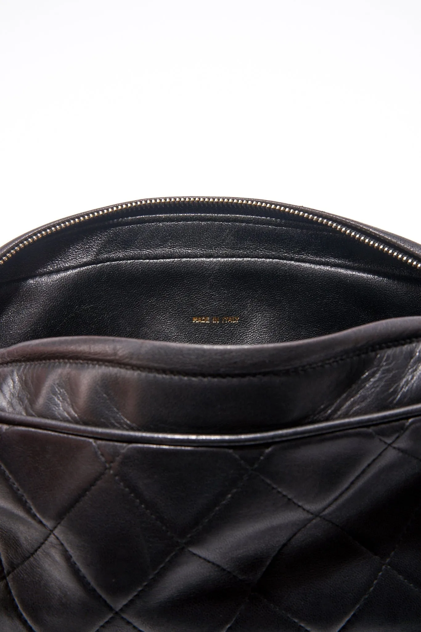 Chanel Quilted Black Camera Crossbody Bag