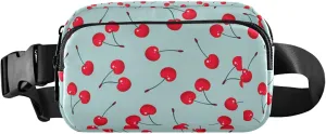 Cherry Fruit Fanny Packs Women Hip Pack Belt Bag Waterproof Trendy Crossbody Waist Purse