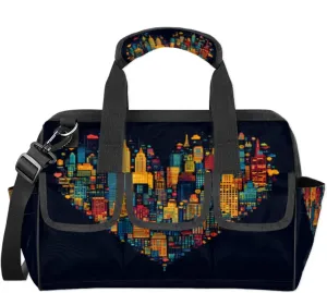 City Love Tool Bags for Men and Women Modern Style Heavy Duty Tool Tote Organizer Bag for Electrician Carpenter Mechanic, Adjustable Shoulder Strap