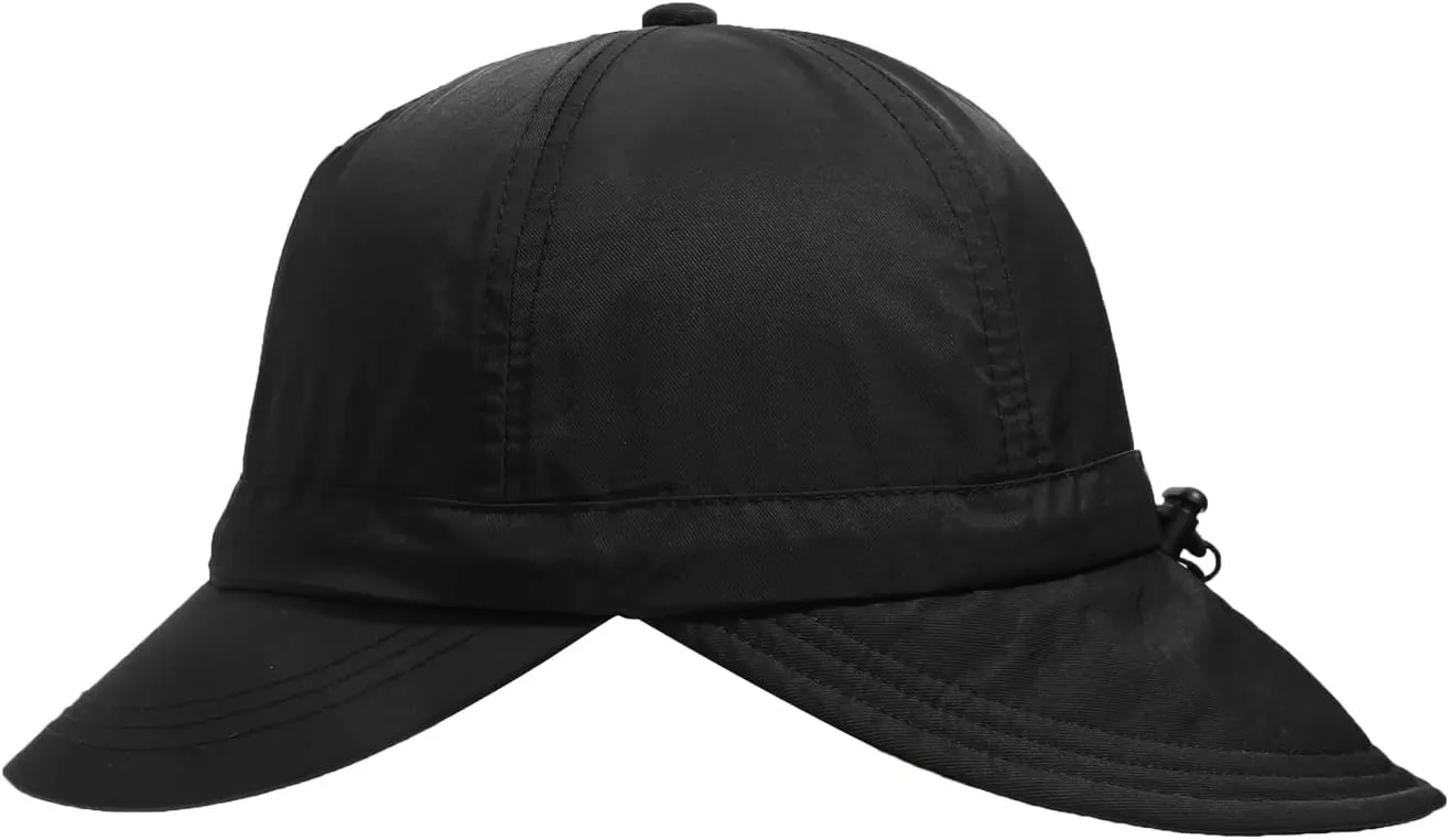 CLAPE Baseball Cap Style Fishing Safari Cap for Outdoor Hiking Camping Sun Protection Short Brim Sun Hat with Neck Flap