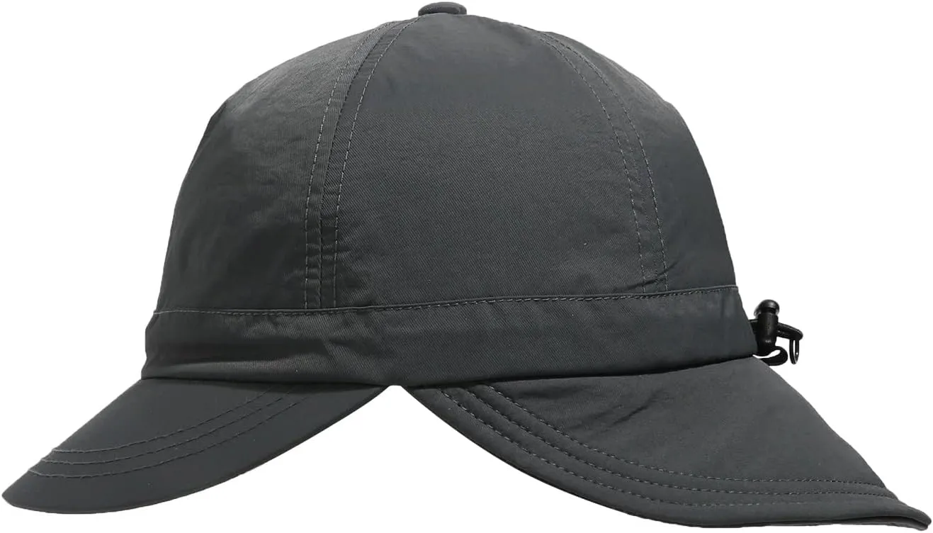CLAPE Baseball Cap Style Fishing Safari Cap for Outdoor Hiking Camping Sun Protection Short Brim Sun Hat with Neck Flap