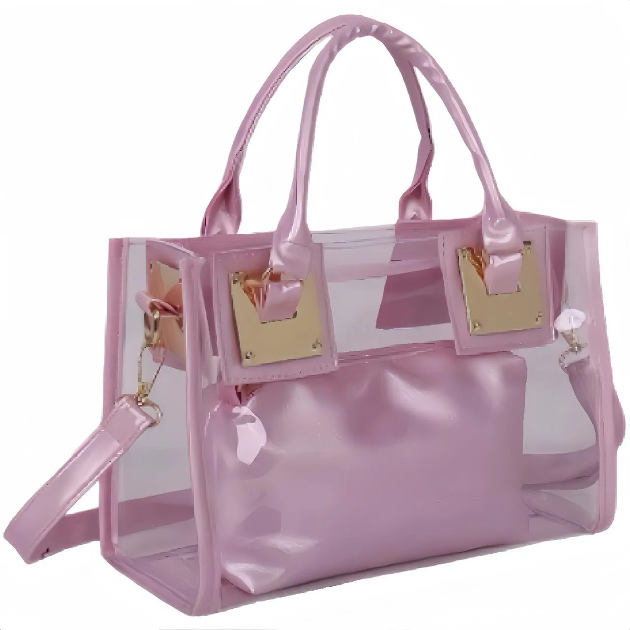Clear Bag for Stadium Events Crossbody Bag for Women Tote Bag Cute PVC Clear Purse Concerts Sports Events Festivals