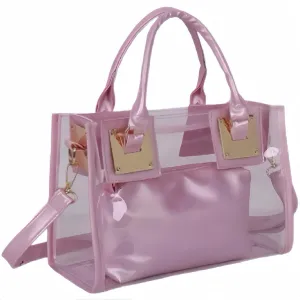 Clear Bag for Stadium Events Crossbody Bag for Women Tote Bag Cute PVC Clear Purse Concerts Sports Events Festivals