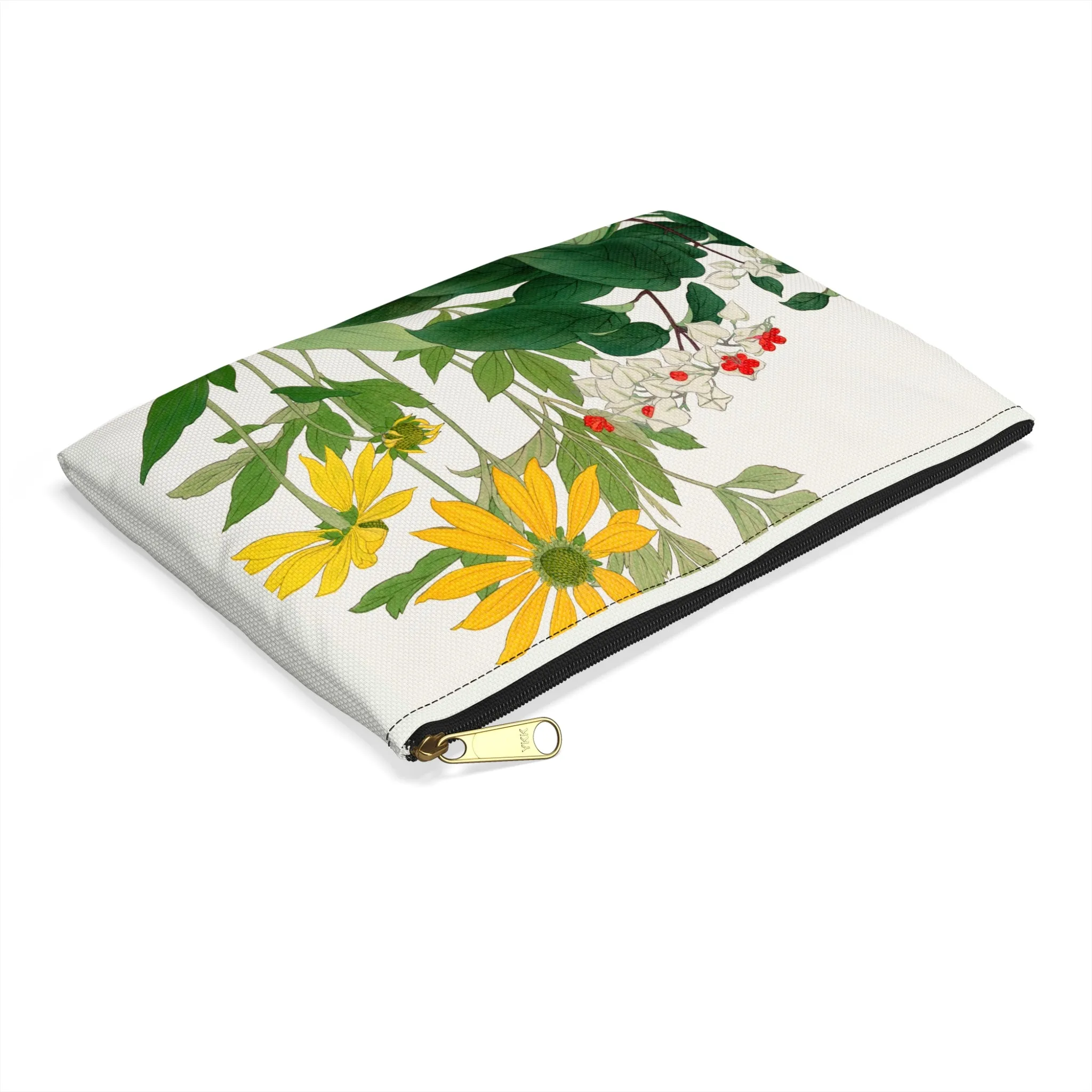 Clerodendrum & Rudbeckia by Tanigami Kônan Accessory Pouch