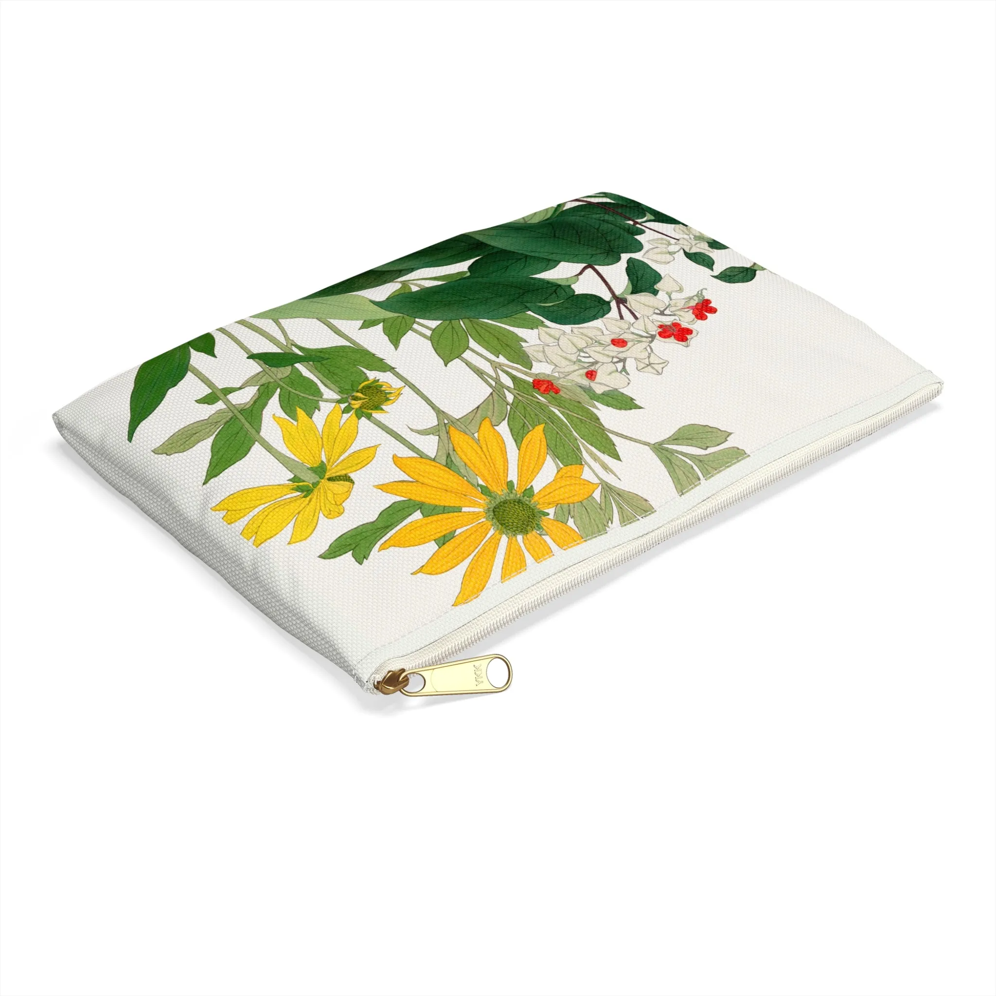 Clerodendrum & Rudbeckia by Tanigami Kônan Accessory Pouch