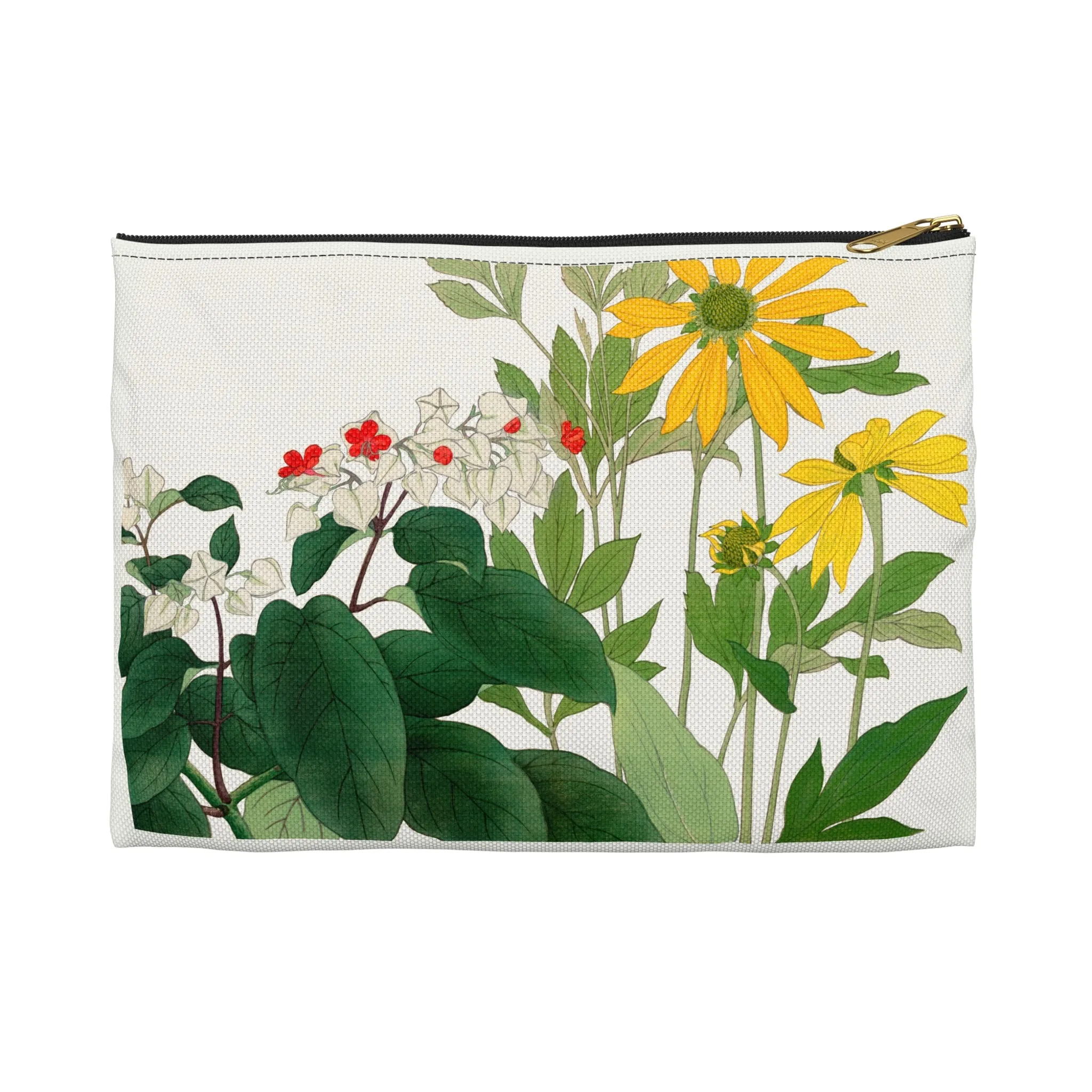 Clerodendrum & Rudbeckia by Tanigami Kônan Accessory Pouch