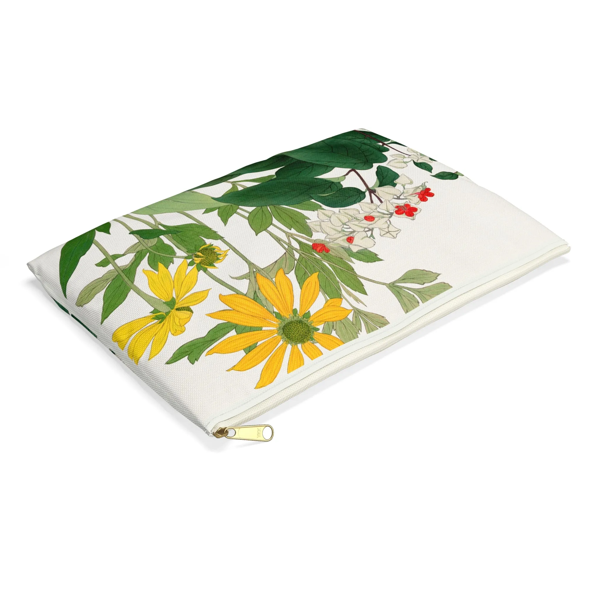 Clerodendrum & Rudbeckia by Tanigami Kônan Accessory Pouch