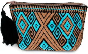 Coin Pouch: 100% Cotton Coin Purse for Women | Cute Change Purse with Vibrant Colors | Small Zipper Pouch Handmade by Mexican Artisans | Wallet Purse for Women