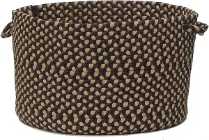 Colonial Mills Brook Farm Utility Basket, 14 by 10-Inch, BlackBerry