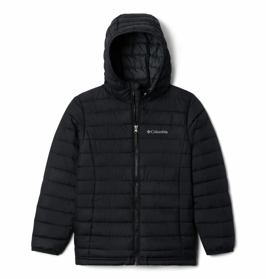 Columbia Kids Boys Black Powder Lite Hooded Jacket