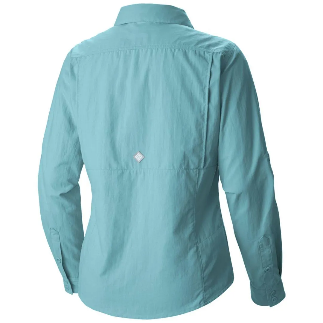 Columbia Women Red Cascades Explorer Long Sleeve Shirt
