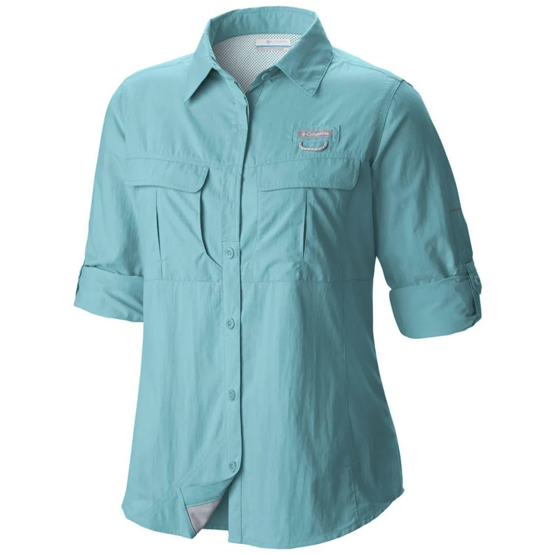 Columbia Women Red Cascades Explorer Long Sleeve Shirt