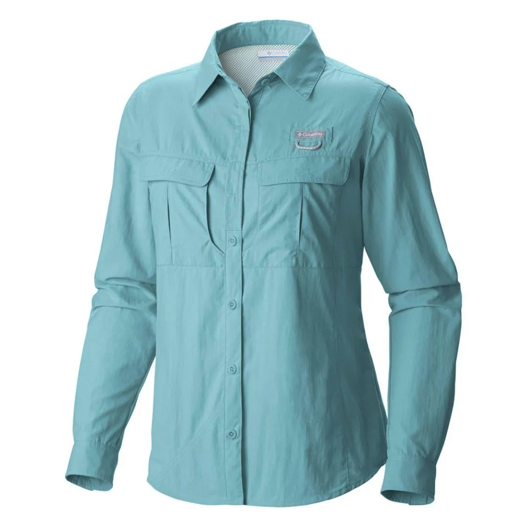 Columbia Women Red Cascades Explorer Long Sleeve Shirt