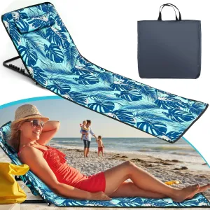 Compact Beach Chair, Folding Lightweight Portable Lounger for Adults, Ideal for Beach, Camping, Hiking, and Outdoor Activities