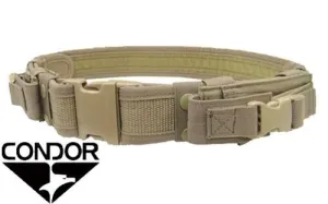 Condor  Tactical Belt w- Dual Mag Pouches (TAN)