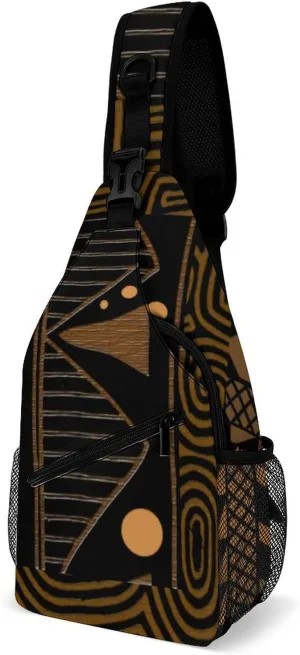 Contemporary Afrocentric Retro A Spacious And Large Capacity Portable Adjustable Chest Bag