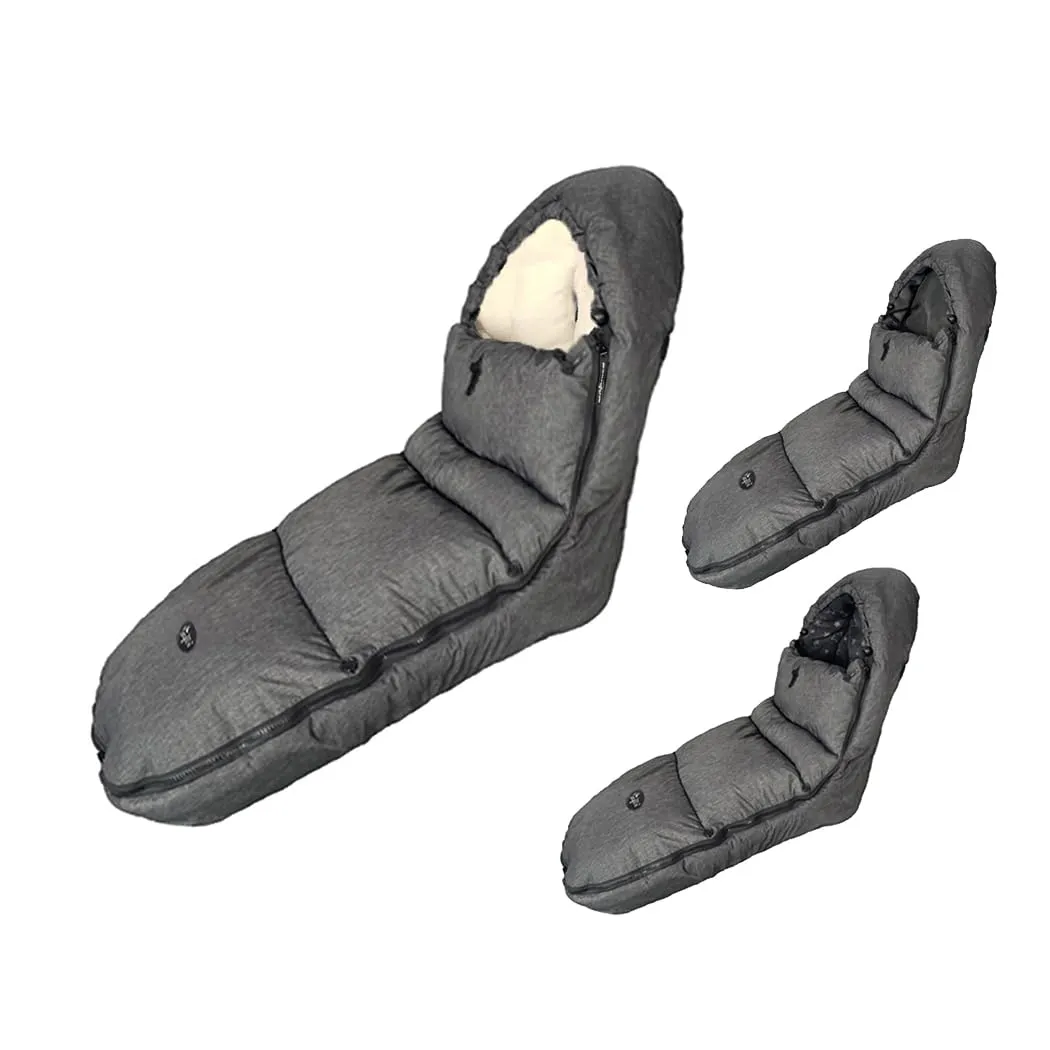CozyMe Stroller Footmuff - Adjustable Winter Stroller Blanket Evolution for Toddler, Multi Purpose Fleece Lined Warm Hooded Bunting Bag for Baby, Water Repellent | (6M - 4T)