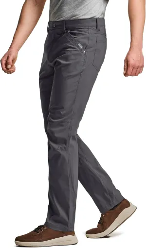 CQR Men's Vent Stretch Pants, Quick Dry Lightweight Casual Cargo Pants, Water Resistant Straight-Fit Utility Work Pants