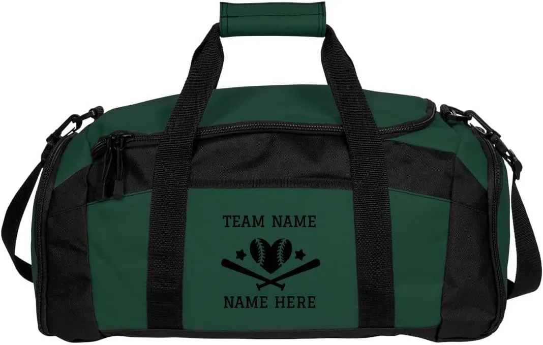 Create a Custom Softball Duffel Bag: Gym Duffel Bag